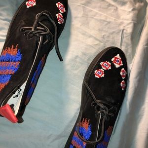 Del toro suede custom shoes size 15